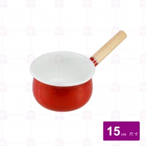【Quasi】甜彩琺瑯牛奶鍋-辣椒紅 2430228