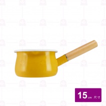 【Quasi】甜彩琺瑯牛奶鍋-奶油黃 2430235
