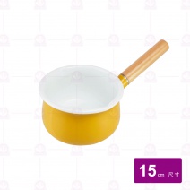 【Quasi】甜彩琺瑯牛奶鍋-奶油黃 2430235