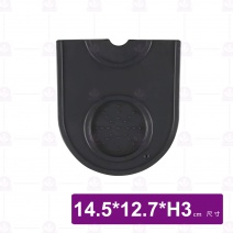 咖啡轉角墊-單格 黑色 14.5x12.7xH3cm