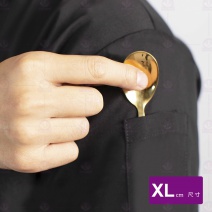 9776平黑/中山領單排黑扣-短袖XL