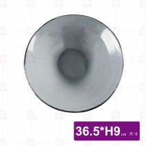 窯燒玻璃沙拉圓缽