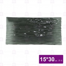水紋長方盤-黑 LFL-1530D-BK