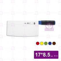 【六協刀具】片刀5號(實用)-止滑膠柄 -藍柄 刃長17x8