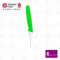 【六協刀具】彎削皮刀(實用)-綠色柄 鉬釩鋼