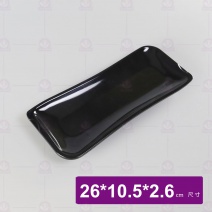 【HS】F-B8083長方香魚盤-黑 26x10.5x2.6cm