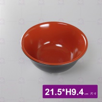 【LihTay】3033中湯碗雙色 21.5x9.4cm(12入/盒)