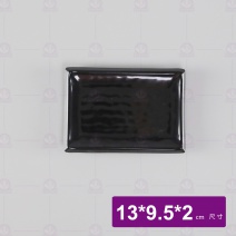 【HS】80001四角燒物盤-黑 13x9.5x2cm