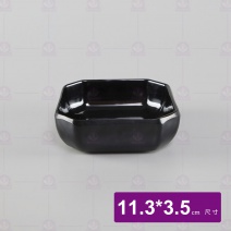 【HS】F-B024八角池-黑 11.3x3.5cm
