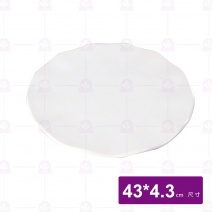 【HS】HS2027蓮花盤18吋-乳白 43x4.3cm