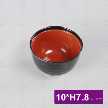 【LihTay】3022吸物碗身-雙色(黑紅) 10xH7.8cm