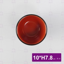 【LihTay】3022吸物碗身-雙色(黑紅) 10xH7.8cm