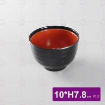 【LihTay】3022吸物碗身-雙色(黑紅) 10xH7.8cm