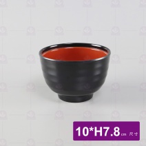 【LihTay】3022吸物碗身-雙色(黑紅) 10xH7.8cm