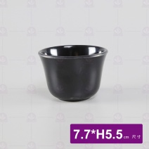 【LihTay】107 反口杯-黑 7.7xH5.5cm