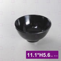 【HS】3062  南京碗 黑  11.1x5.6cm