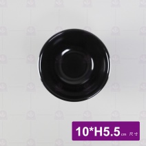 【HS】3061  飯碗 小 黑  10xH5.5cm