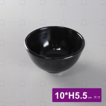 【HS】3061  飯碗 小 黑  10xH5.5cm