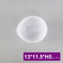 【LihTay】718蛋型碗(變形碗)-瓷白加金 13x11.5xH5cm
