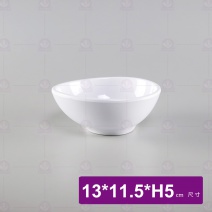 【LihTay】718蛋型碗(變形碗)-瓷白加金 13x11.5xH5cm