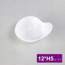 【LihTay】127變形(瓢型)碗-乳白 12x5cm(12入/盒)