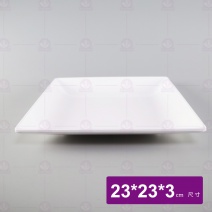 【LihTay】1202 四方皿-乳白 23x23x3cm