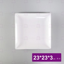 【LihTay】1202 四方皿-乳白 23x23x3cm