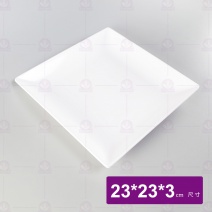 【LihTay】1202 四方皿-乳白 23x23x3cm