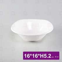 【LihTay】516方形湯碗-乳白16x16xH5.2cm