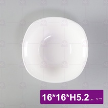 【LihTay】516方形湯碗-乳白16x16xH5.2cm