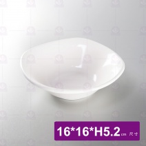 【LihTay】516方形湯碗-乳白16x16xH5.2cm