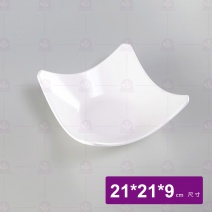 【LihTay】99四角缽大- 乳白 21x21x9cm