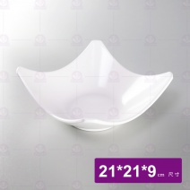 【LihTay】99四角缽大- 乳白 21x21x9cm
