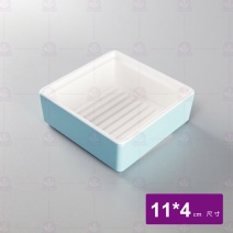【HS】JQ1000-Q2 陶面晶巧收納盒天空藍(12入/盒)