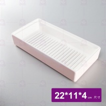 【HS】JQ1001陶面晶巧收納盒水漾粉22x11x4cm(6入/盒)