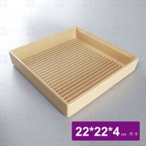 【HS】JQ1003陶面晶巧收納盒南瓜色 22x22x4cm(12入/盒