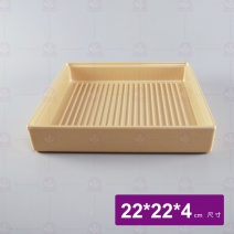 【HS】JQ1003陶面晶巧收納盒南瓜色 22x22x4cm(12入/盒