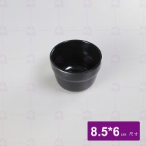 【HS】65 吸物碗身 黑 8.5x6cm (12入/盒)