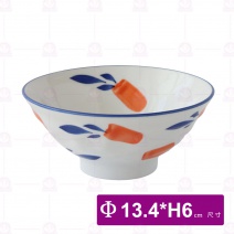 日式錦藝陶瓷5.3吋飯碗-彩頭
