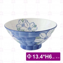 日式錦藝陶瓷5.3吋飯碗-集菊
