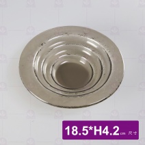 窯燒玻璃Caesar圓深碗-茶色 18.5xH4.2cm