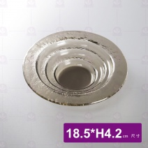 窯燒玻璃Caesar圓深碗-茶色 18.5xH4.2cm