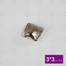 窯燒玻璃正方筷枕-咖啡 FL-0512-C 3x3cm