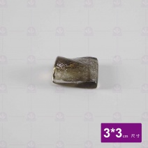 窯燒玻璃正方筷枕-咖啡 FL-0512-C 3x3cm