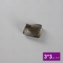 窯燒玻璃正方筷枕-咖啡 FL-0512-C 3x3cm