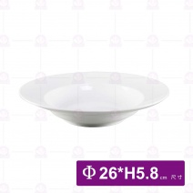 【全國磁器】義大利麵盤(W102)