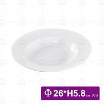 【全國磁器】義大利麵盤(W102)