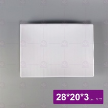 【LihTay】6021長方盤-乳白 28x20x3cm