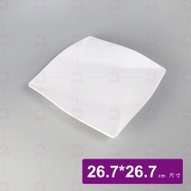 SH4310B  方井盤  白 26.7x26.7cm