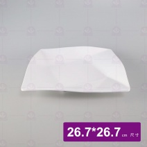 SH4310B  方井盤  白 26.7x26.7cm